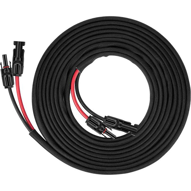 Çift Telli Güneş Paneli Uzatma Kablosu - 30Ft 10AWG(6mm2) Güneş Enerjisi Uzatma Kablosu